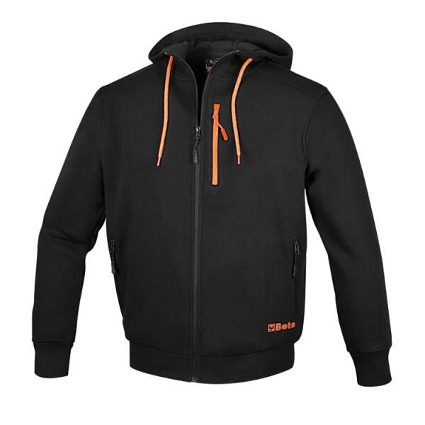 7665N Hoodie, lange ritssluiting
