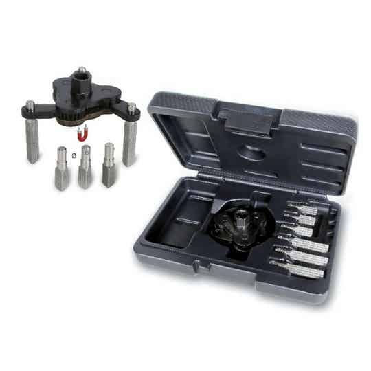 1493/C7 Zelfspannende oliefilter sleutel, 3 grijppunten, vervangbare grijpers