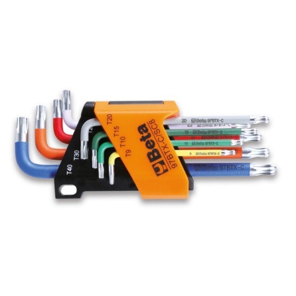 97BTX-C/SC8 8-delige set haakse stiftsleutels voor Torx(R)