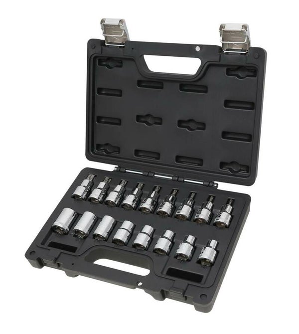 923E-FTX/C17: Koffer met 17-delige set doppen, Torx