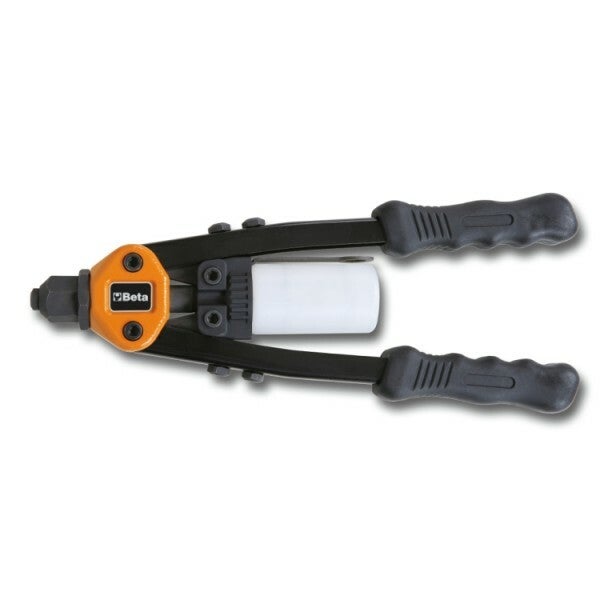 1740B Compacte industriele blindklinktangen, geleverd met 5 verwisselbare mondstukken