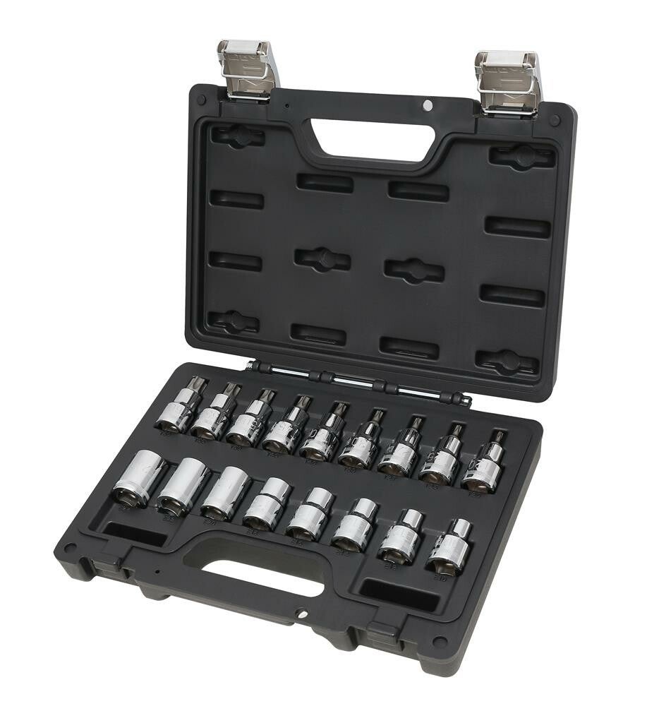 923E-FTX/C17: Koffer met 17-delige set doppen, Torx