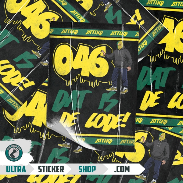 046 dat is de code! stickers