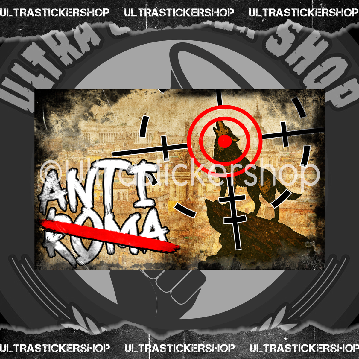 Anti Roma Flag | Ultrastickershop.com