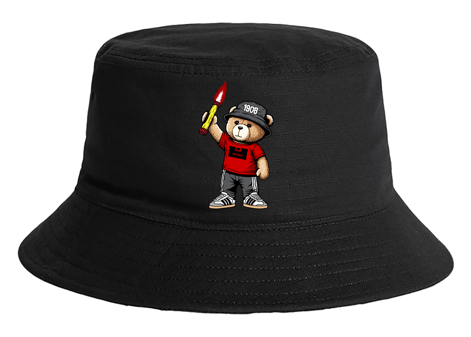 Bergen 1908 bear bucket hat