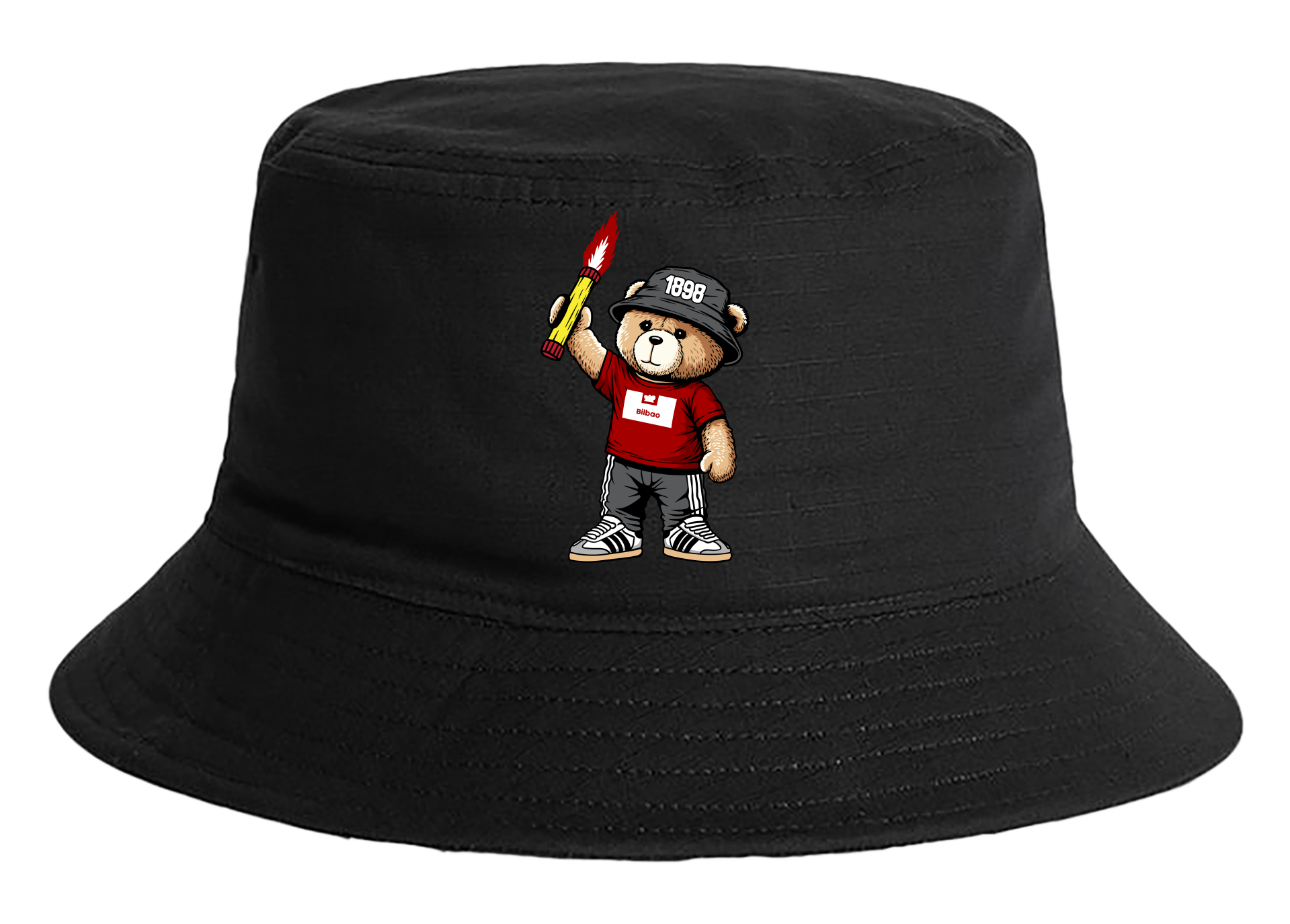 Bilbao 1898 bear bucket hat