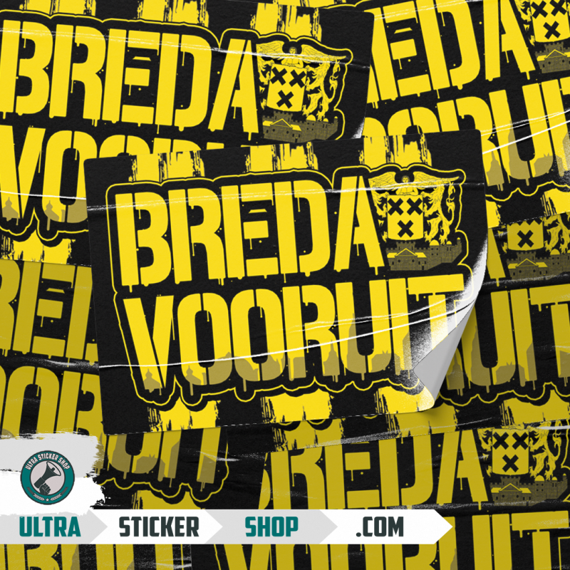 Breda vooruit stickers