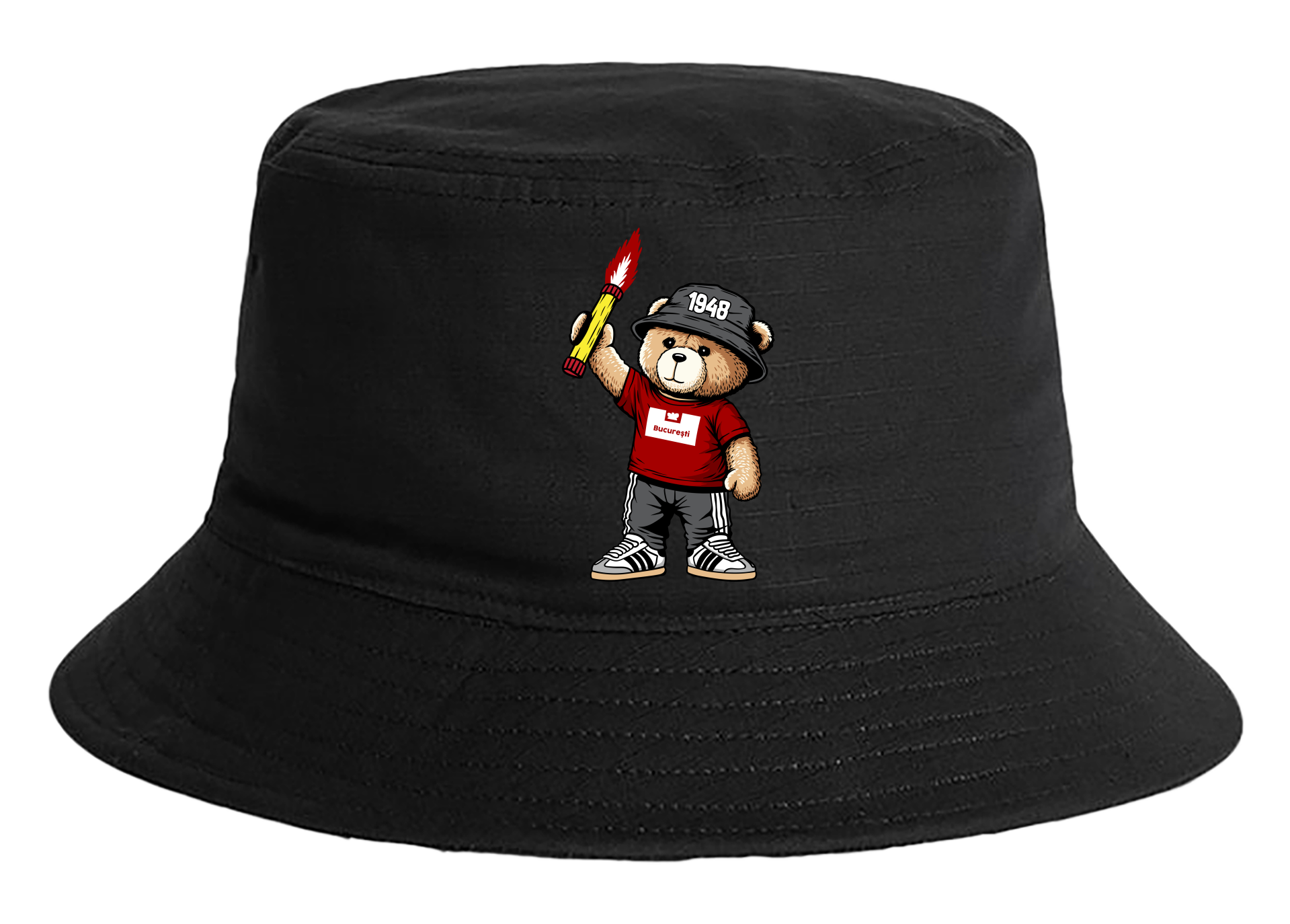 Bucureşti 1948 bear bucket hat