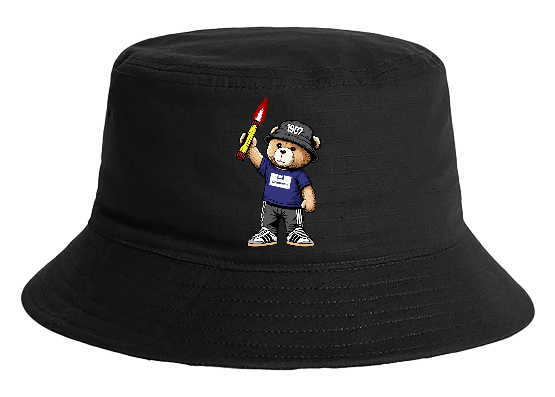 Drammen 1907 bear bucket hat