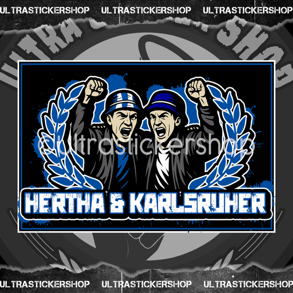 Hertha & Karlsruher Flag