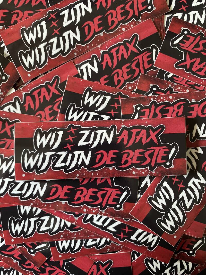 Wij zijn Ajax wij zijn de beste stickers