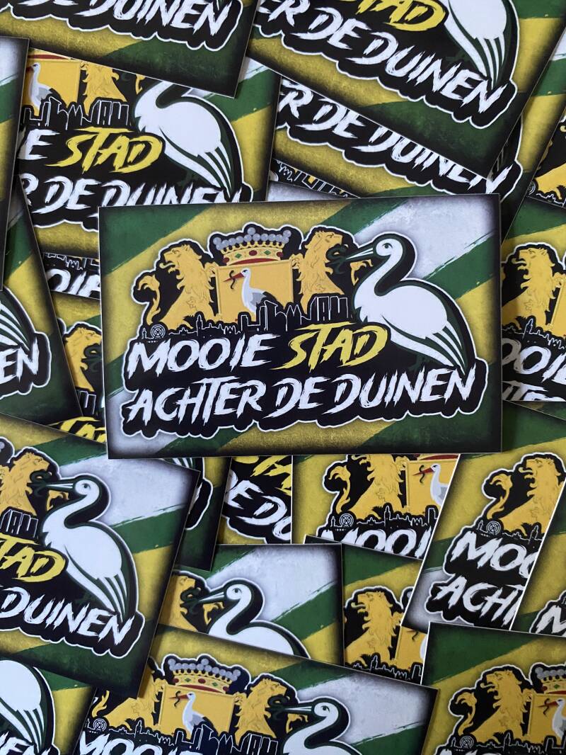 Mooie stad achter de duinen stickers