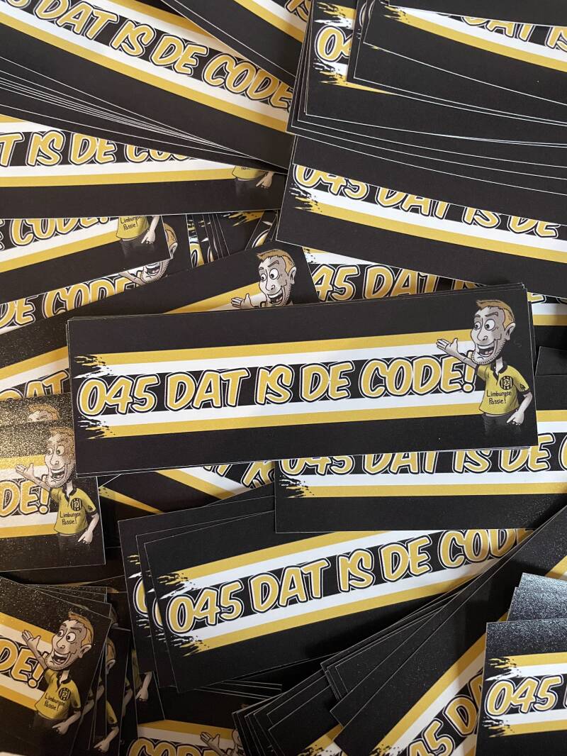 045 dat is de code! stickers