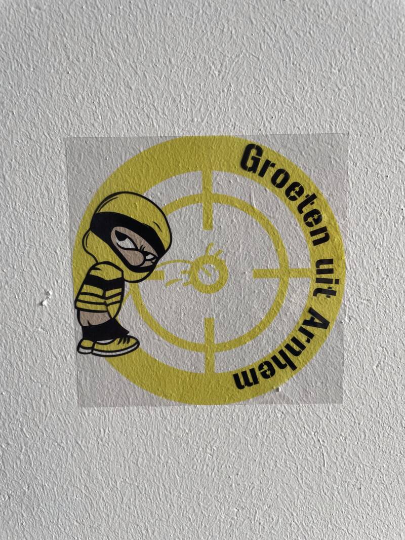 Groeten uit Arnhem Transparante stickers