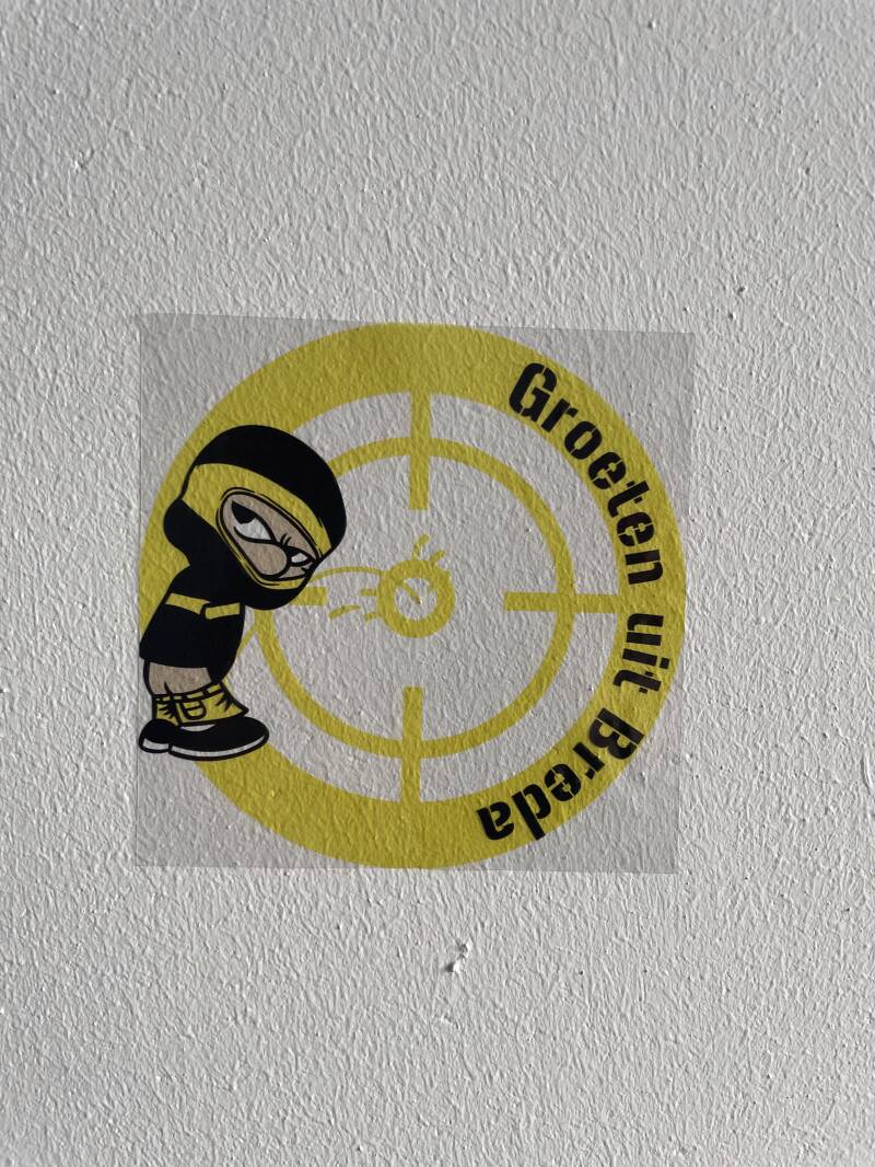 Groeten uit Breda Transparante stickers