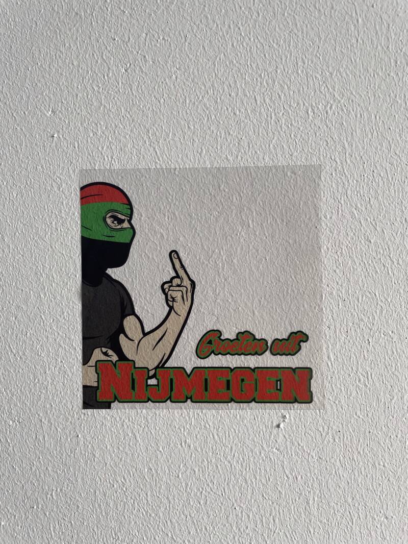 Groeten uit Nijmegen Transparante stickers
