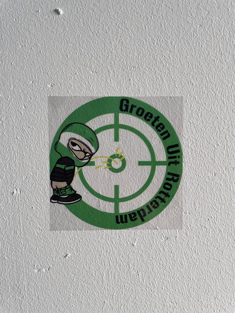 Groeten uit Rotterdam transparante stickers