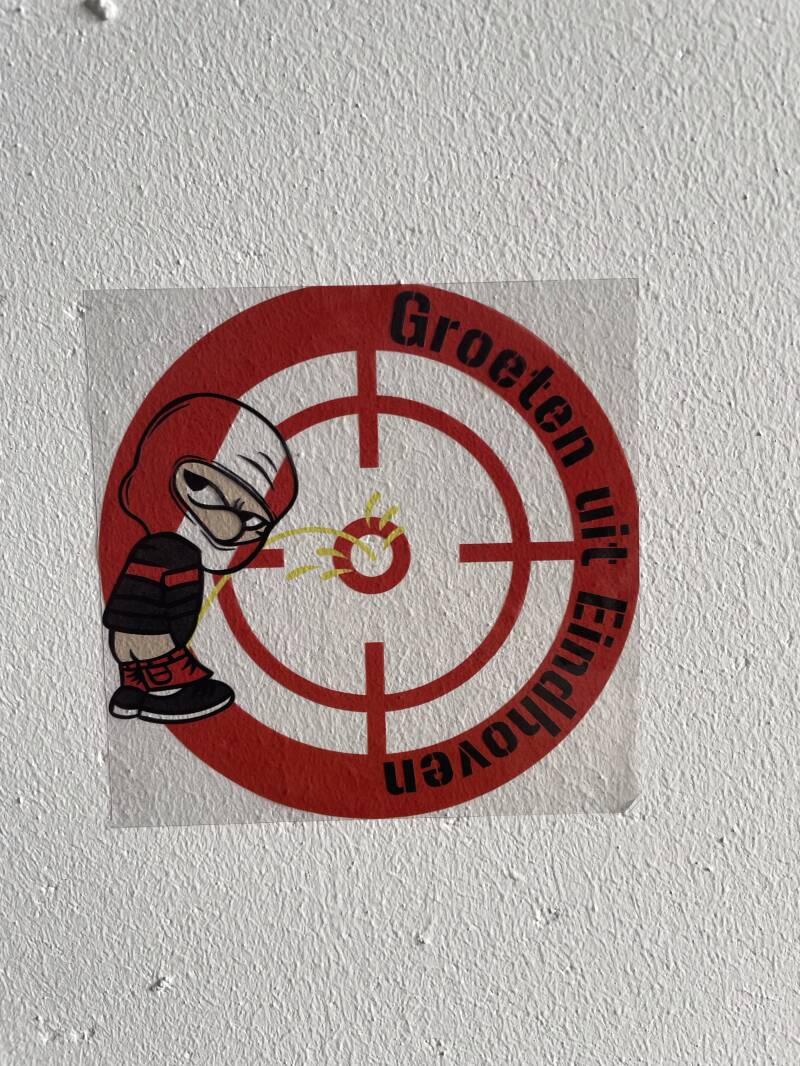 Groeten uit Eindhoven transparante stickers