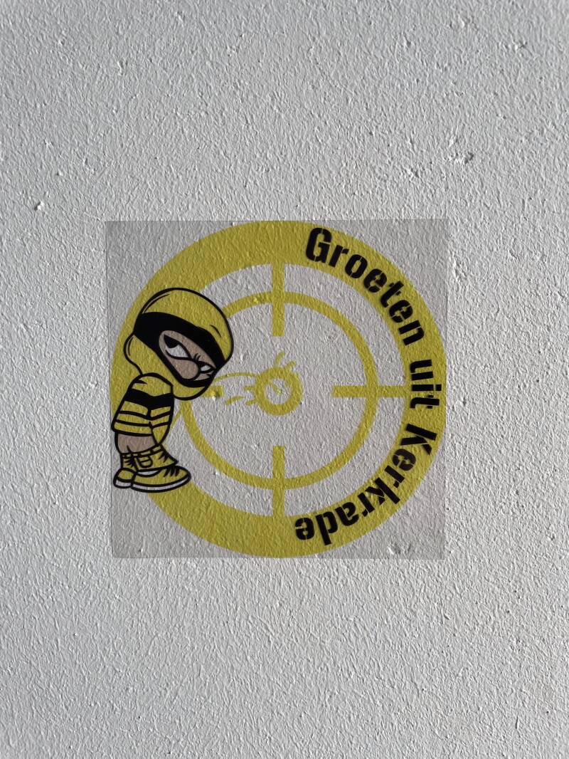 Groeten uit Kerkrade transparante stickers