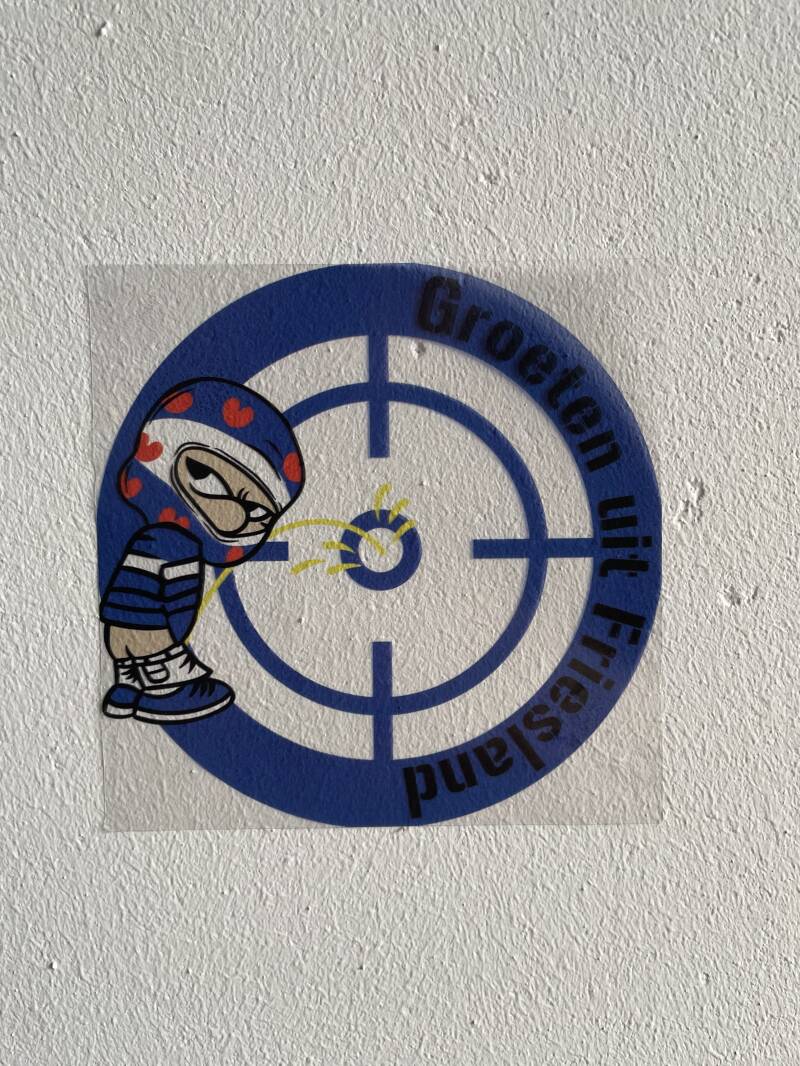 Groeten uit Friesland transparante stickers