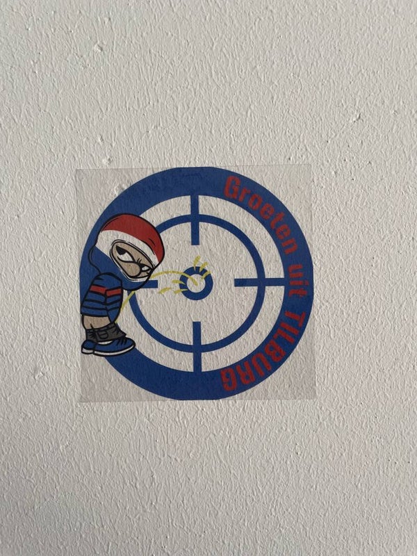 Groeten uit Tilburg transparante stickers