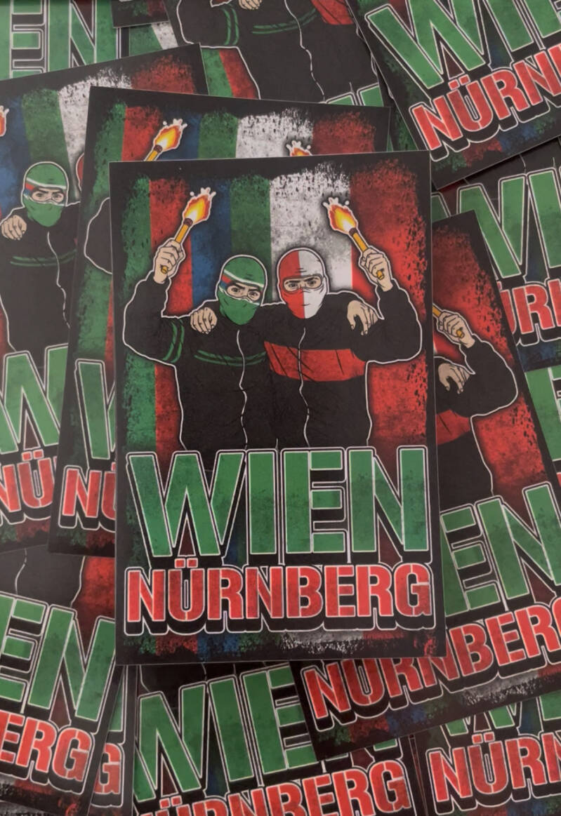 Wien X Nürnberg Aufkleber