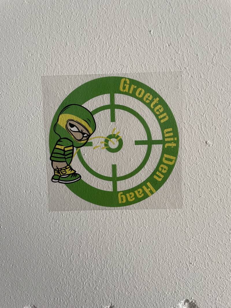 Groeten uit Den Haag transparante stickers