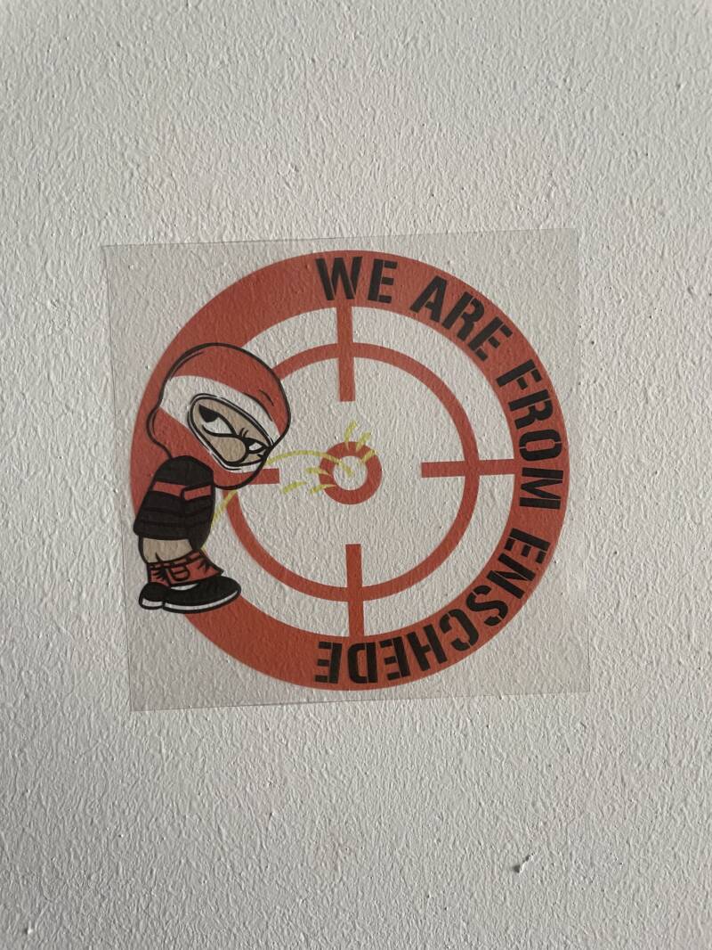 We are from Enschede transparante stickers