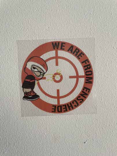 We are from Enschede transparante stickers