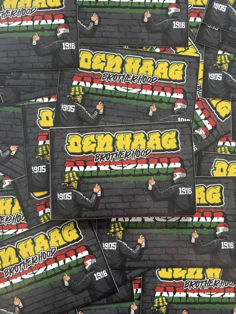 Den Haag brotherhood Warszawa stickers