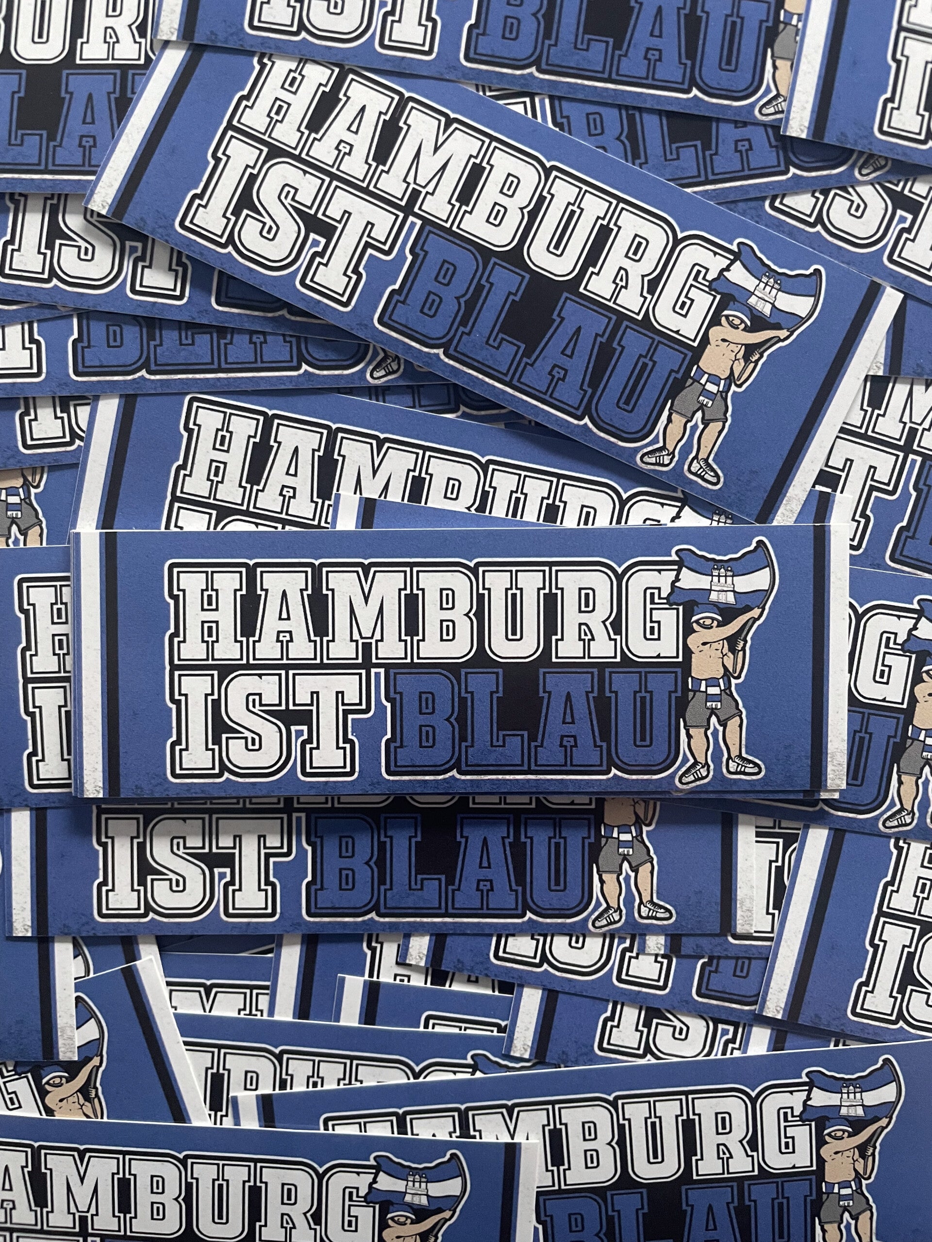 Hamburg ist blau Stickers