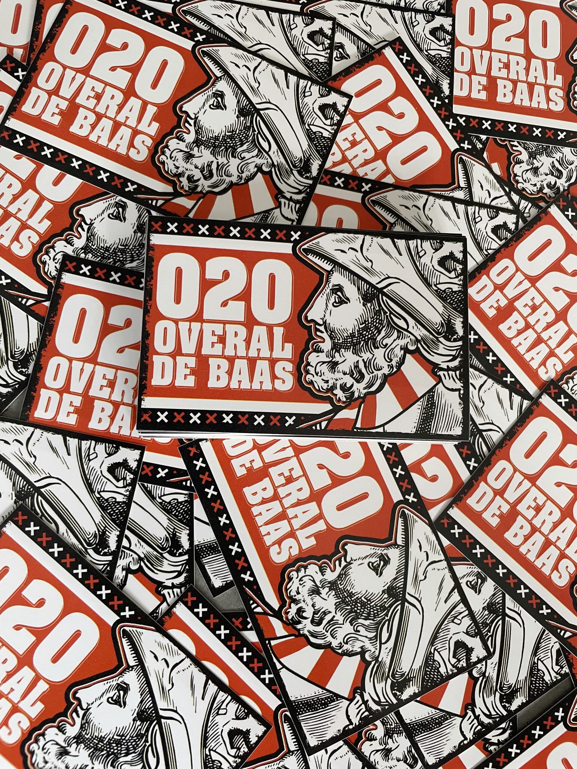 020 overal de baas Stickers