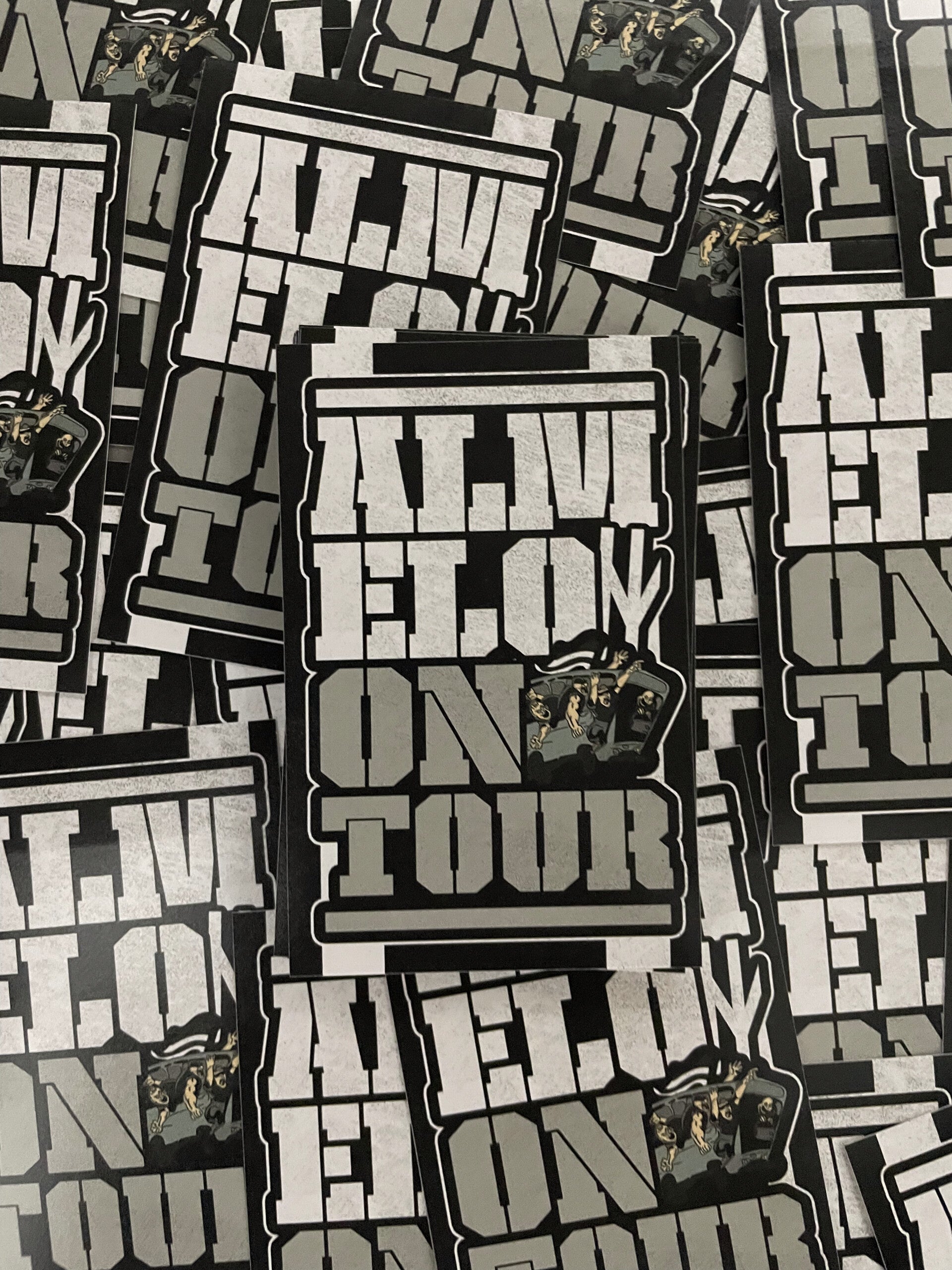 Almelo on tour stickers