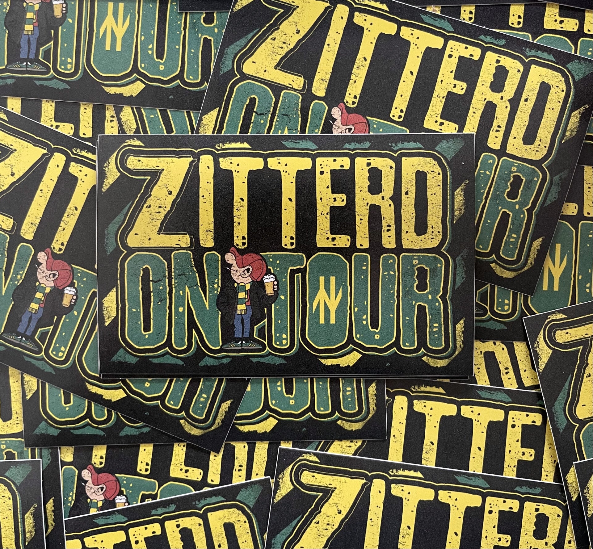 Zitterd on tour Stickers