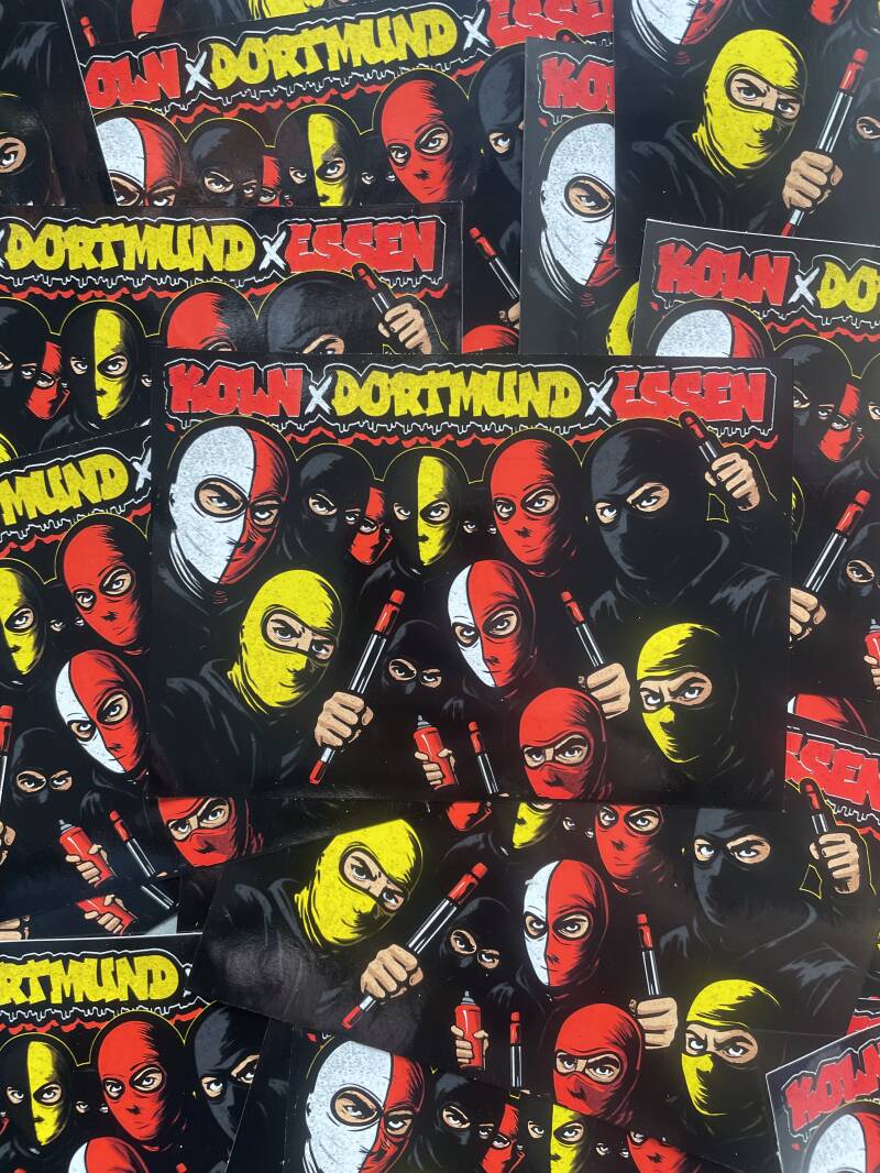 Köln X Dortmund X Essen XXL Aufkleber