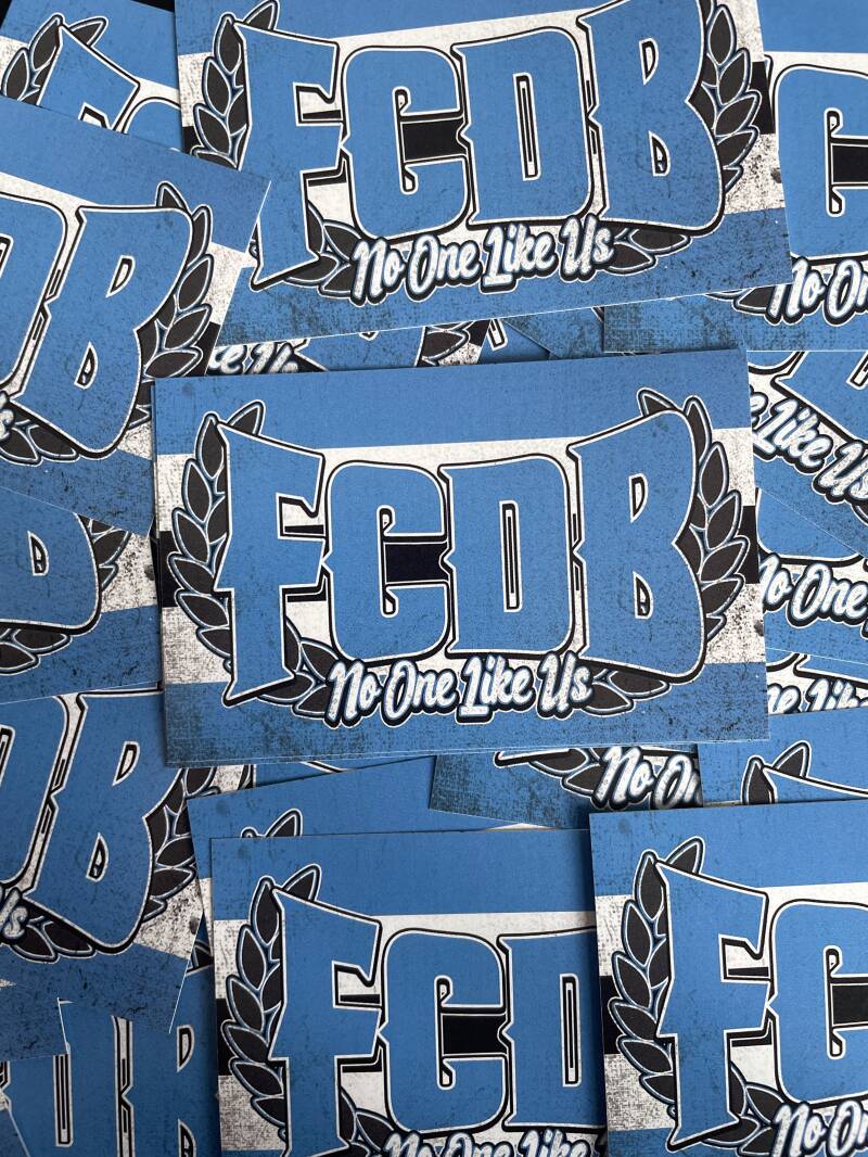 FCDB no one likes us stickers