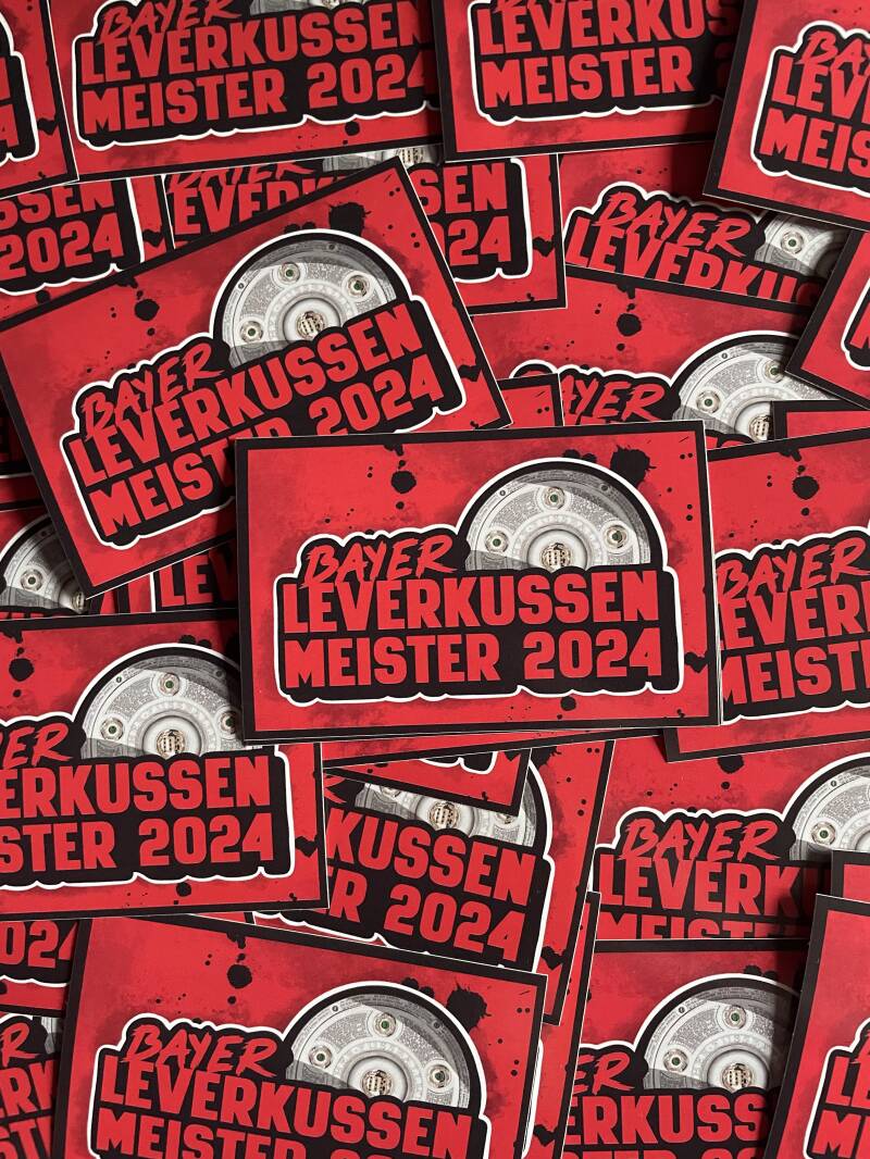 Bayer Leverkusen meister 2024 stickers