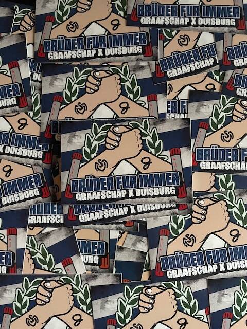 Bruder für immer Graafschap X Duisburg stickers
