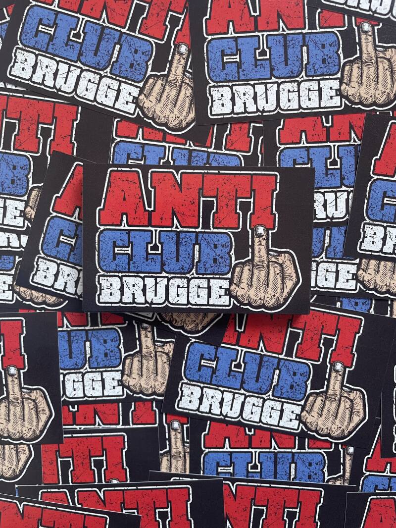Anti Club Brugge stickers