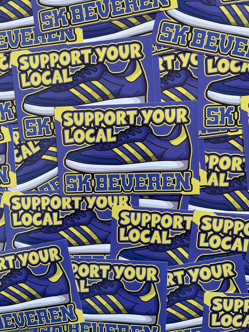 Support your local SK Beveren stickers