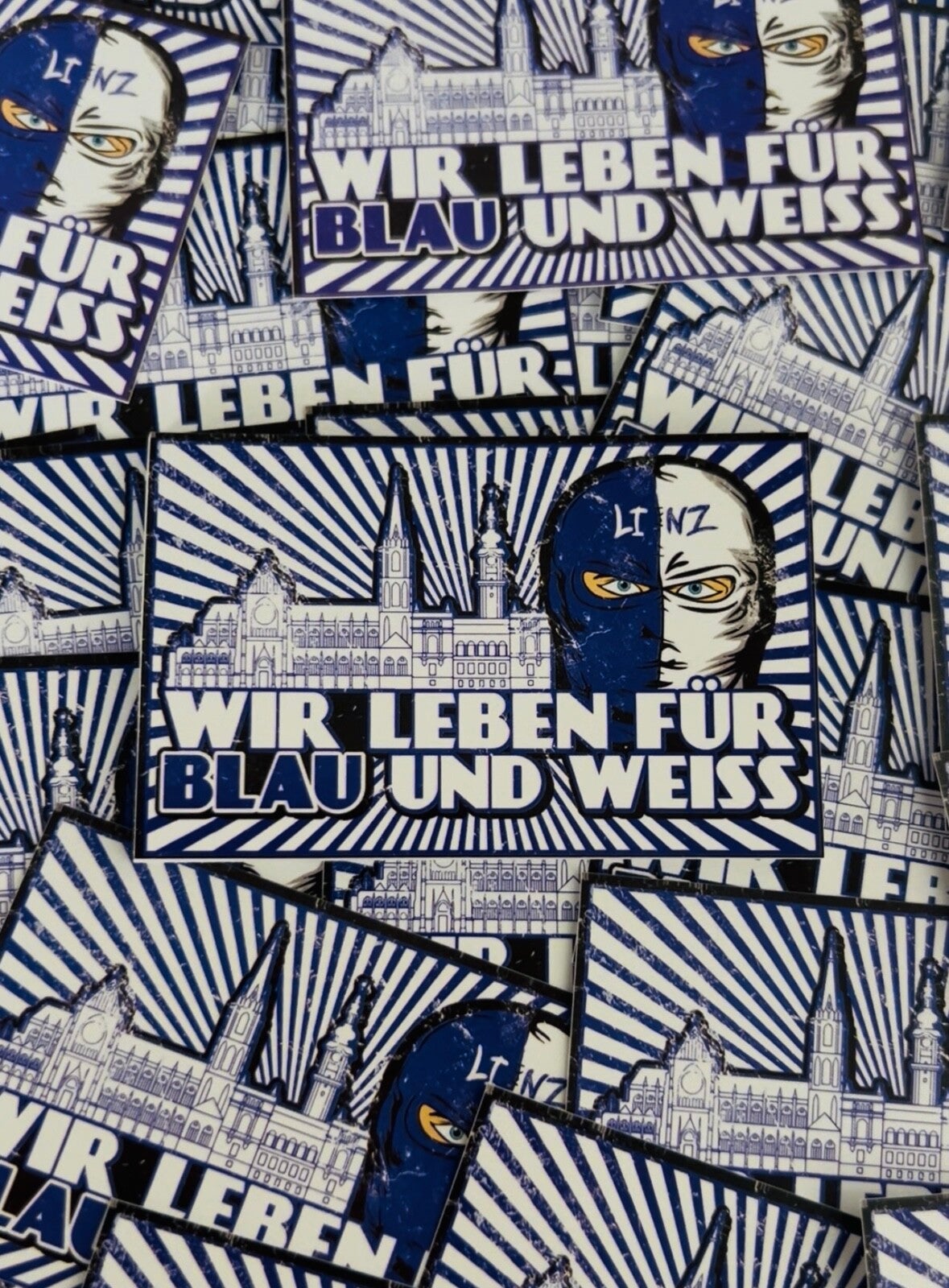 Wir Leben für blau und weiss stickers