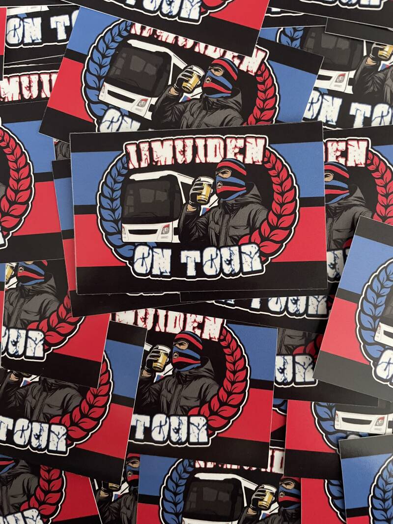 IJmuiden on tour stickers