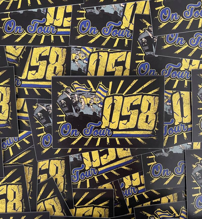 058 on tour stickers