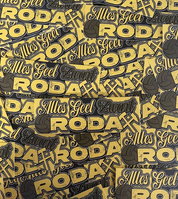 Alles geel zwart Roda  stickers