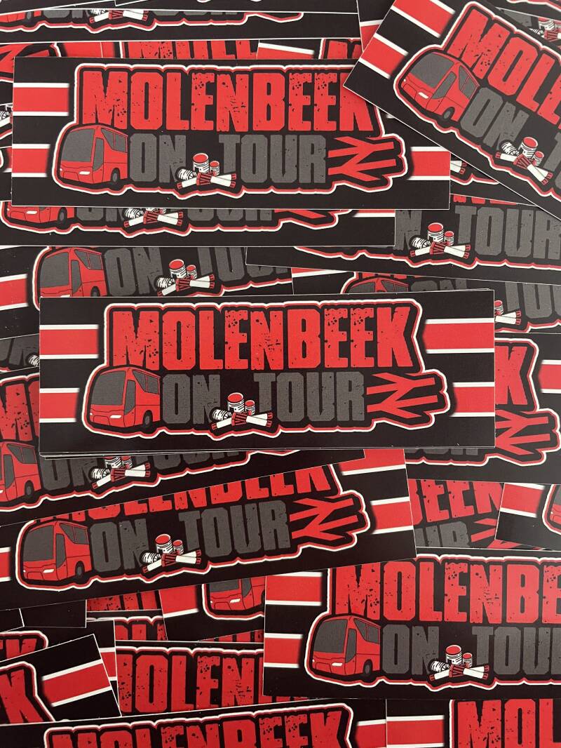 Molenbeek on tour stickers