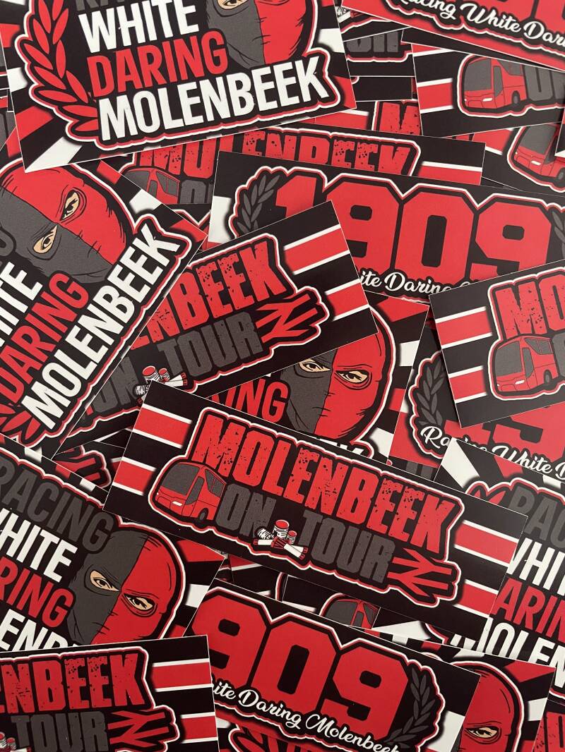 Racing White Daring Molenbeek sticker mix