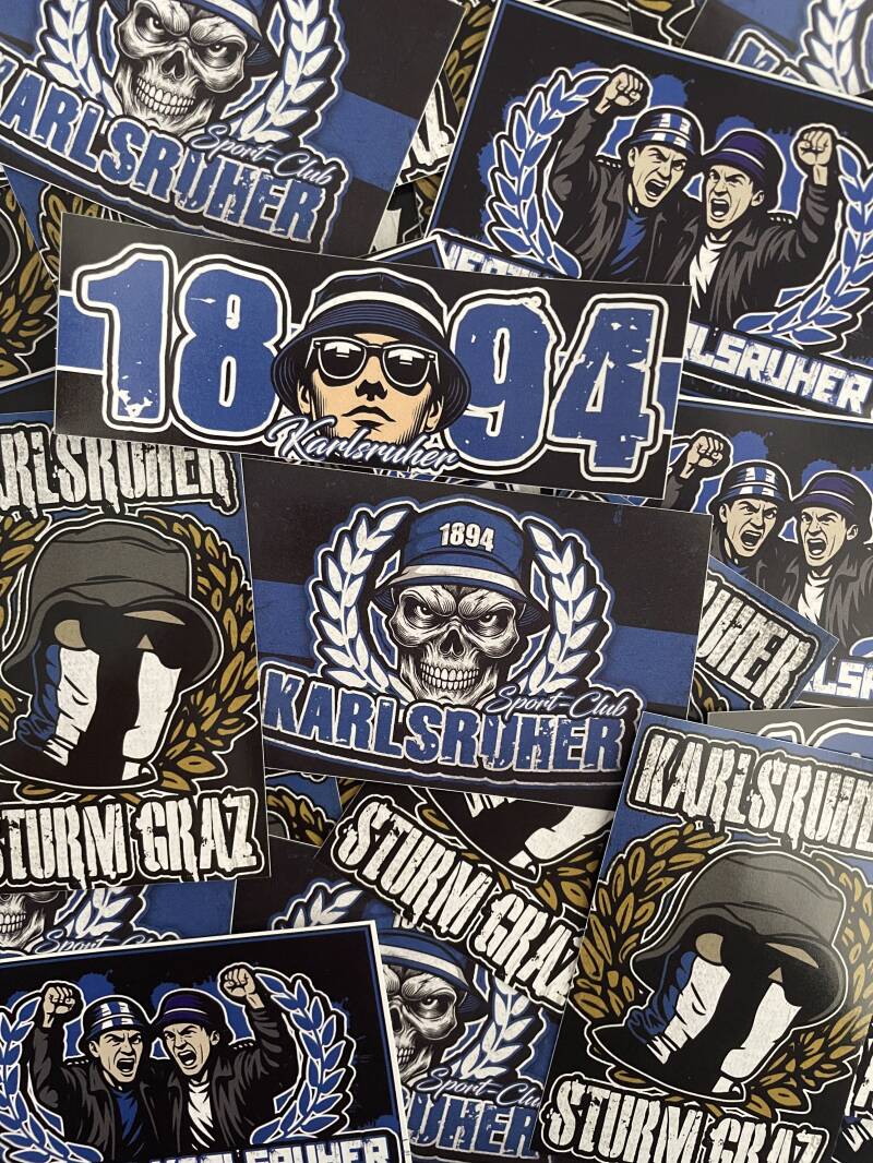 Karlsruher Sticker mix