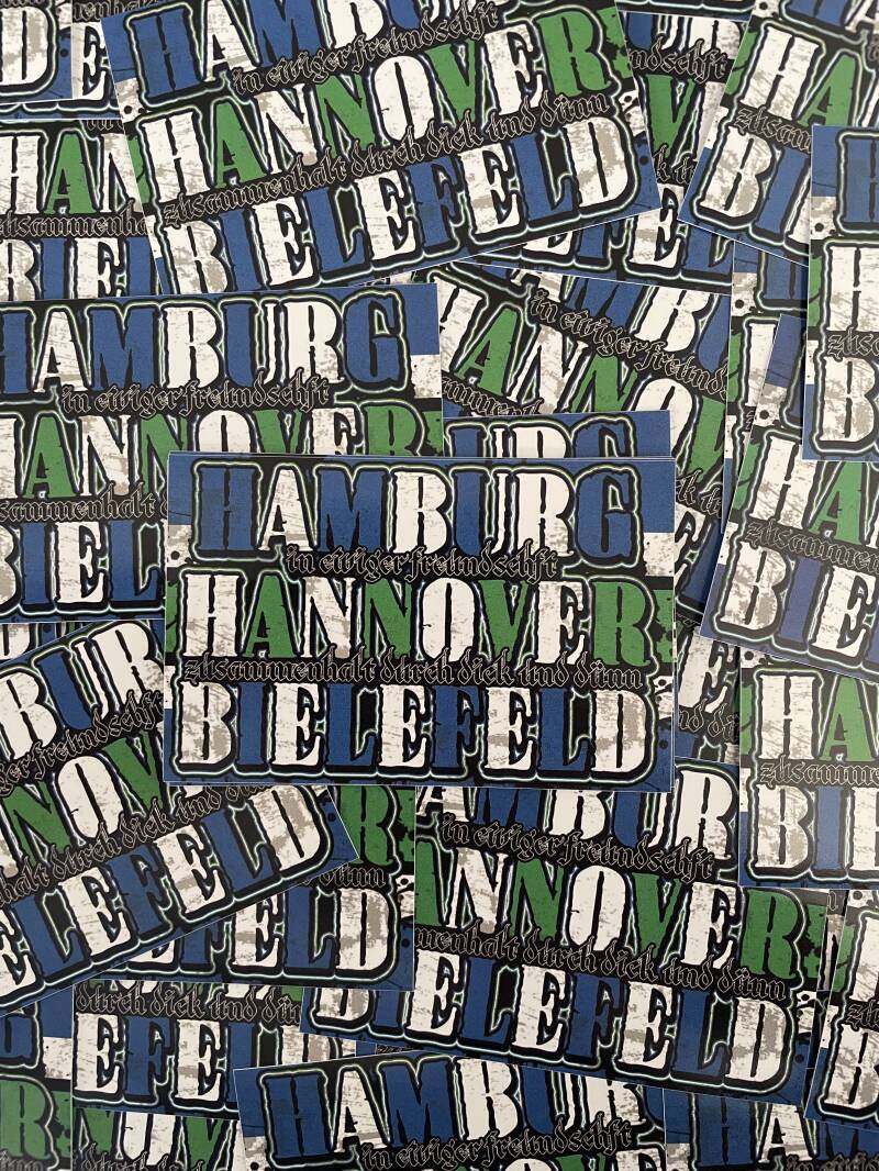 Hamburg X Hannover X Bielefeld Stickers