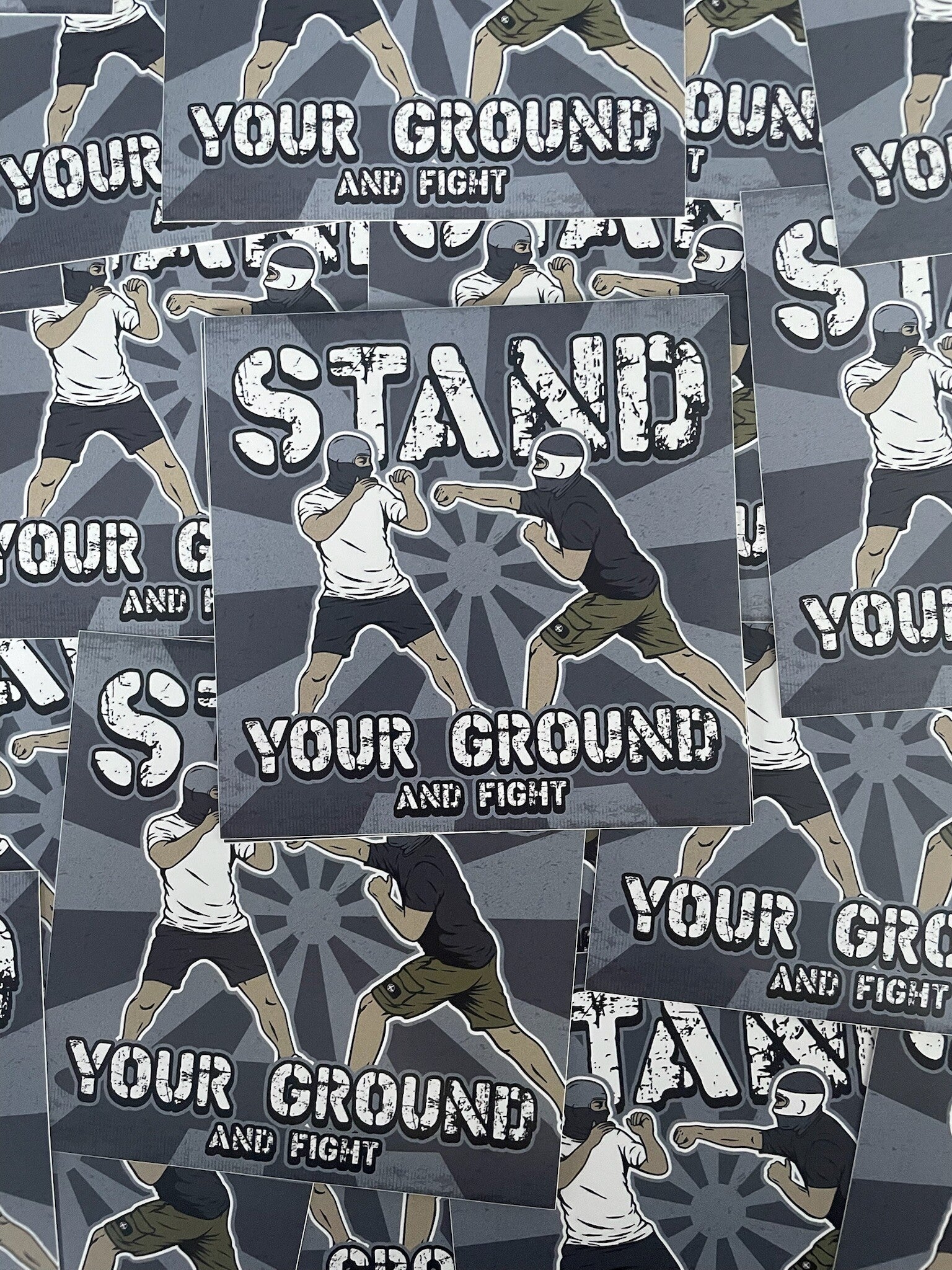 Stand Your Ground And Fight Stickers
