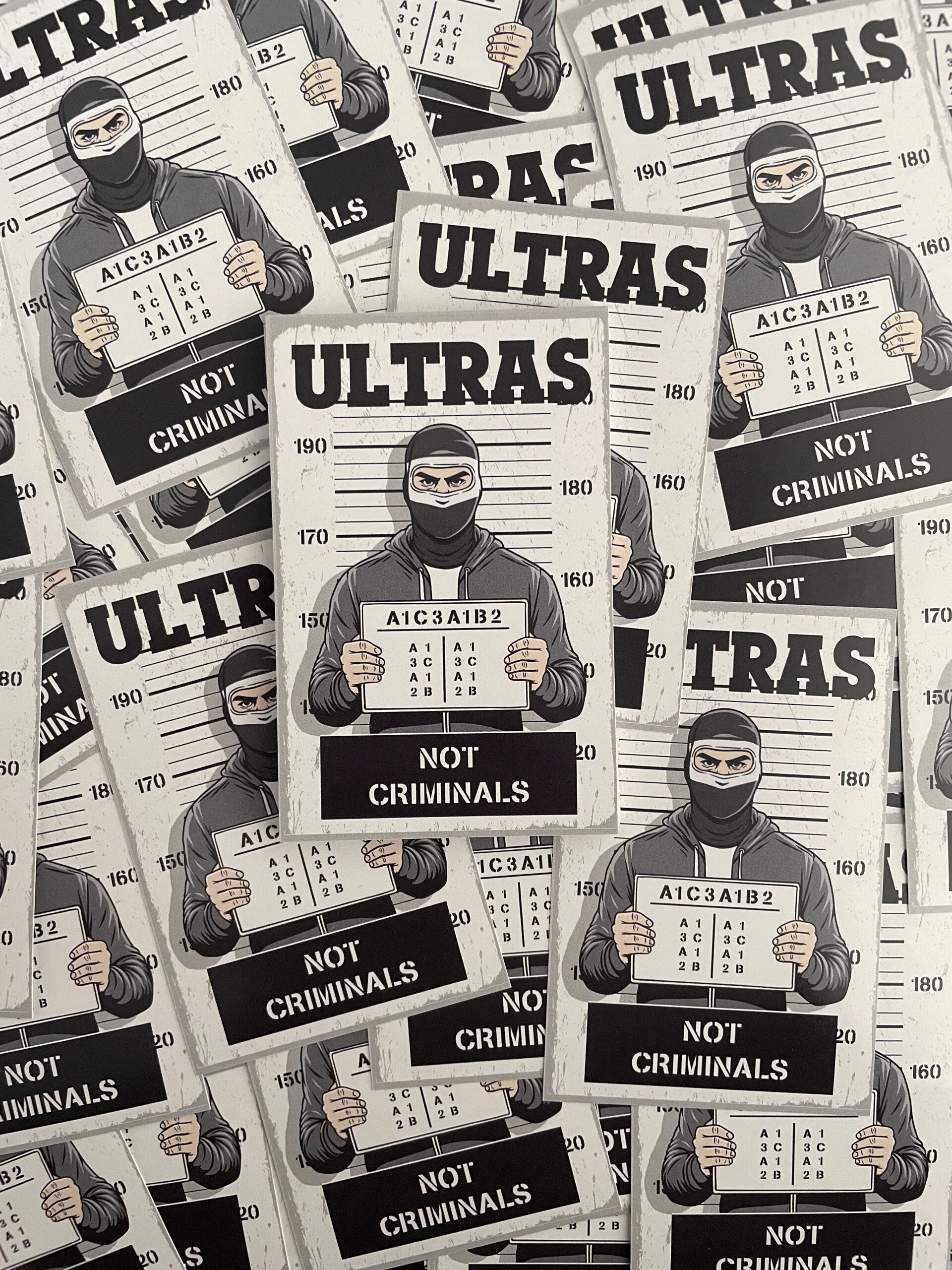 Ultras not criminals stickers